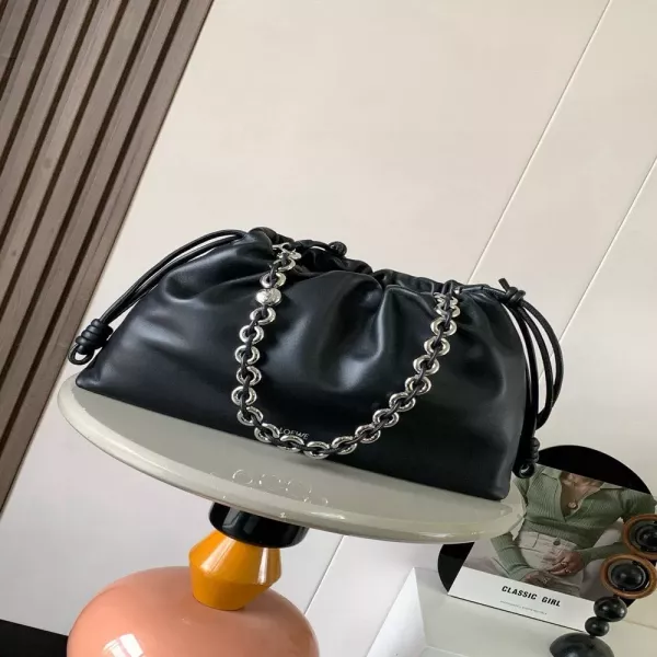 로에베 플라멩코 퍼스 대형 스웨이드 가죽 백