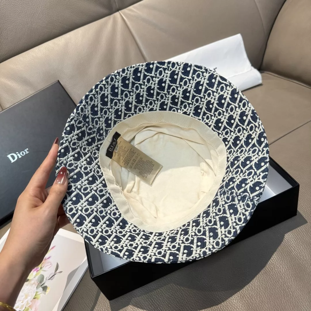 디올 데님 자카드 버킷햇 상세 이미지 8