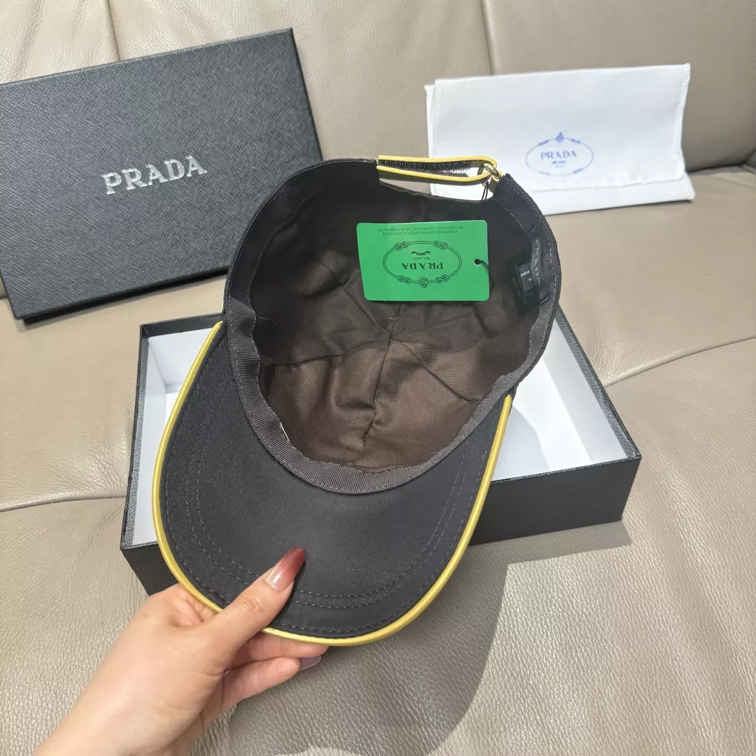 프라다 금사 자수 볼캡 상세 이미지 5