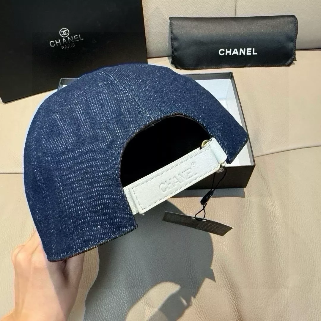 샤넬 더블 C 자수 데님 볼캡 상세 이미지 6