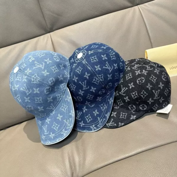 루이비통 데님 자카드 볼캡