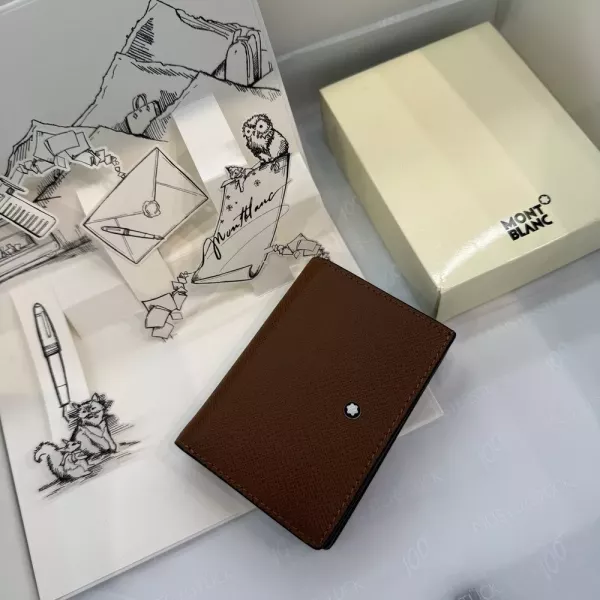 몽블랑 메이플 브라운 카드 지갑