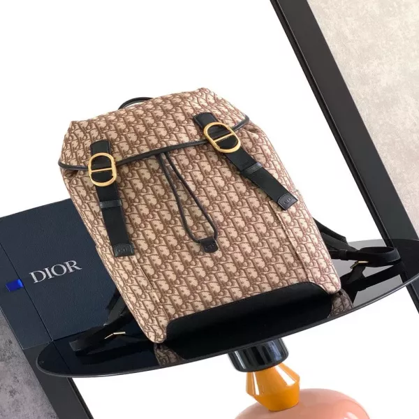 디올 오블리크 플랩 백팩