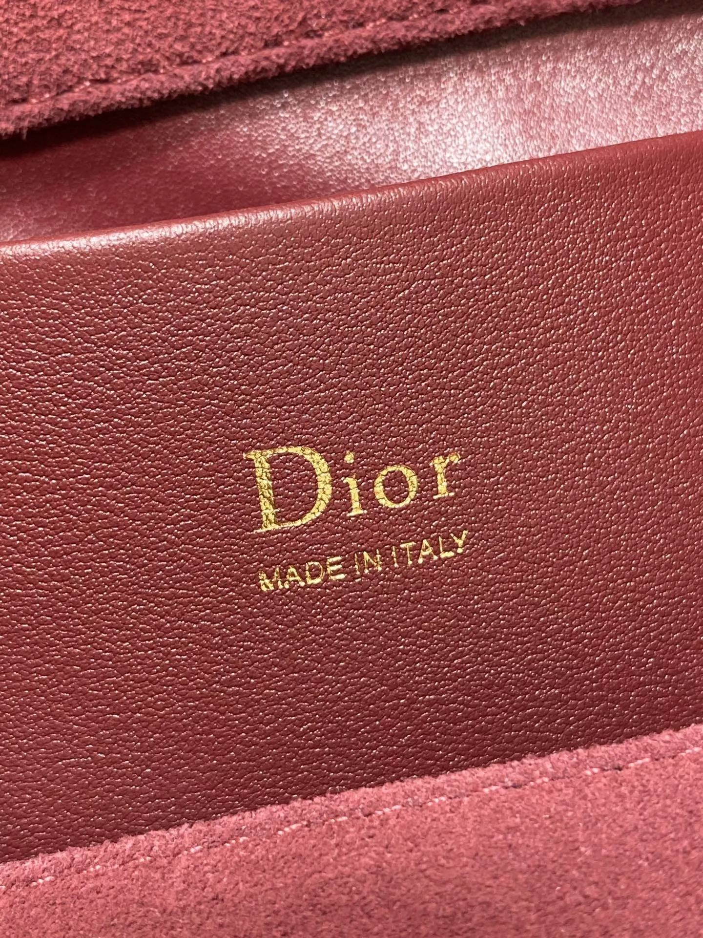 디올 와인 컬러 퀼팅 숄더백 상세 이미지 9