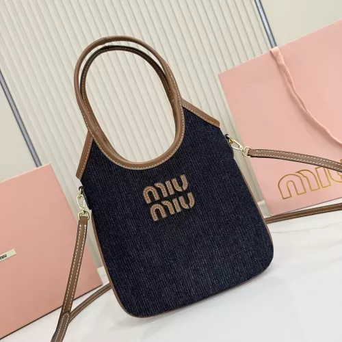미우미우 클래식 로고 미니 토트백
