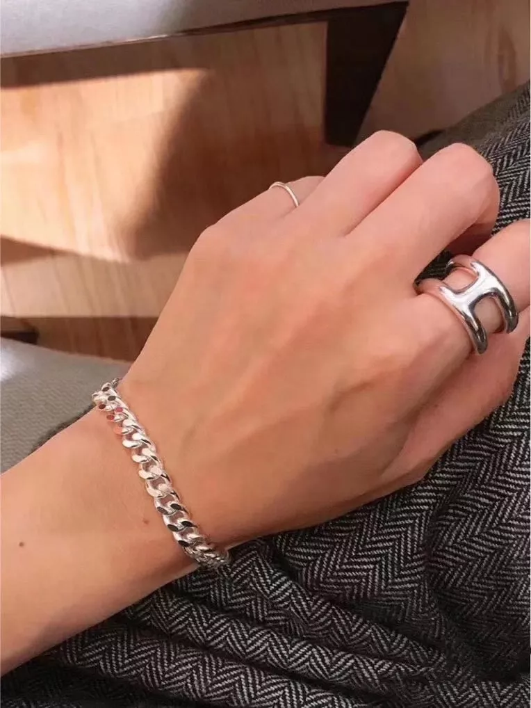 에르메스 H 모티브 오픈형 링 상세 이미지 17