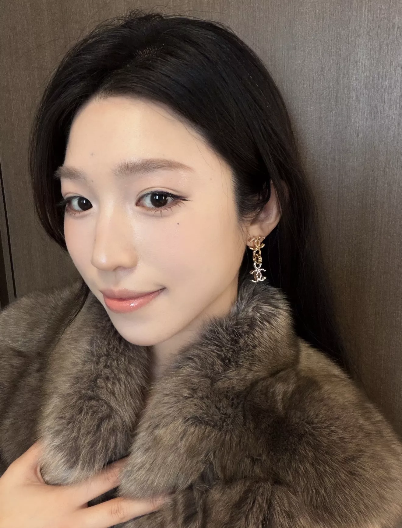 샤넬 더블 C 투톤 드롭 이어링 상세 이미지 13