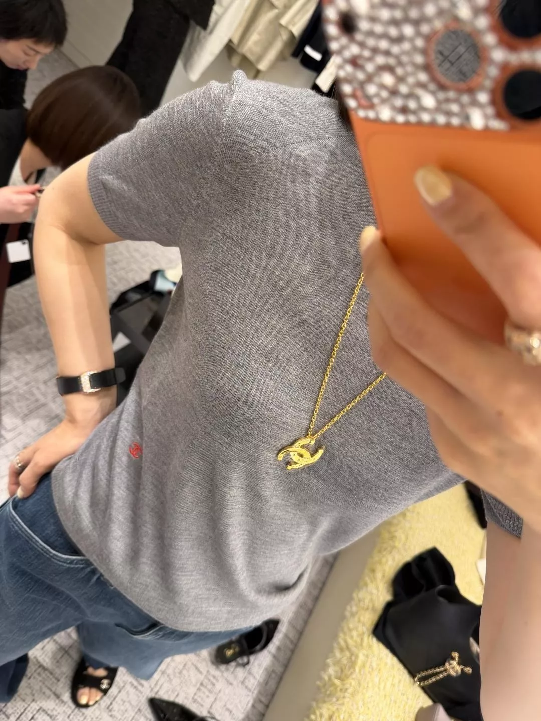 샤넬 빈티지 무드의 더블 C 목걸이 상세 이미지 12