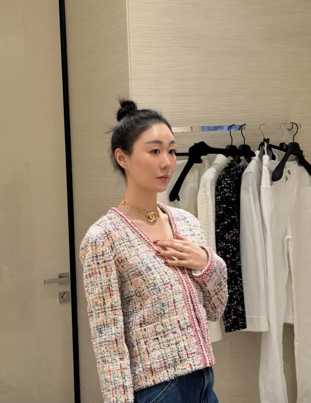 샤넬 빈티지 무드의 더블 C 목걸이 상세 이미지 18