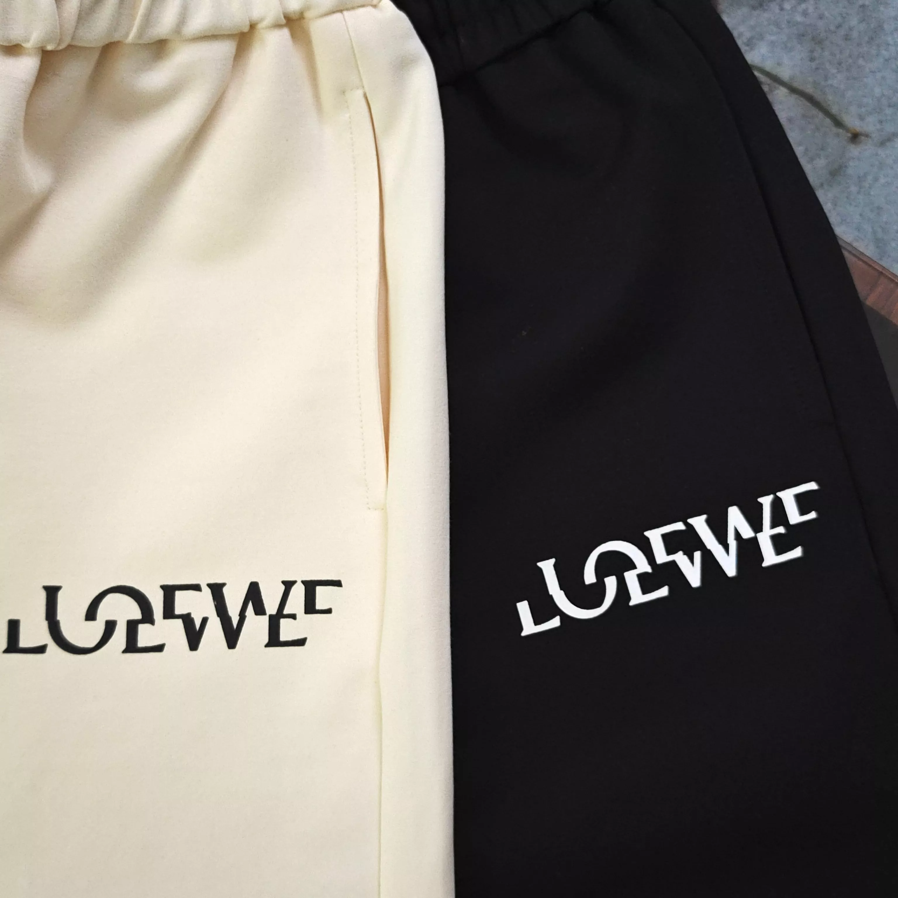 로에베 로고 포인트 체커 패턴 하프 팬츠 상세 이미지 6