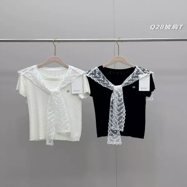 룰루레몬 아이스 실크 레이스 숄 반소매 니트