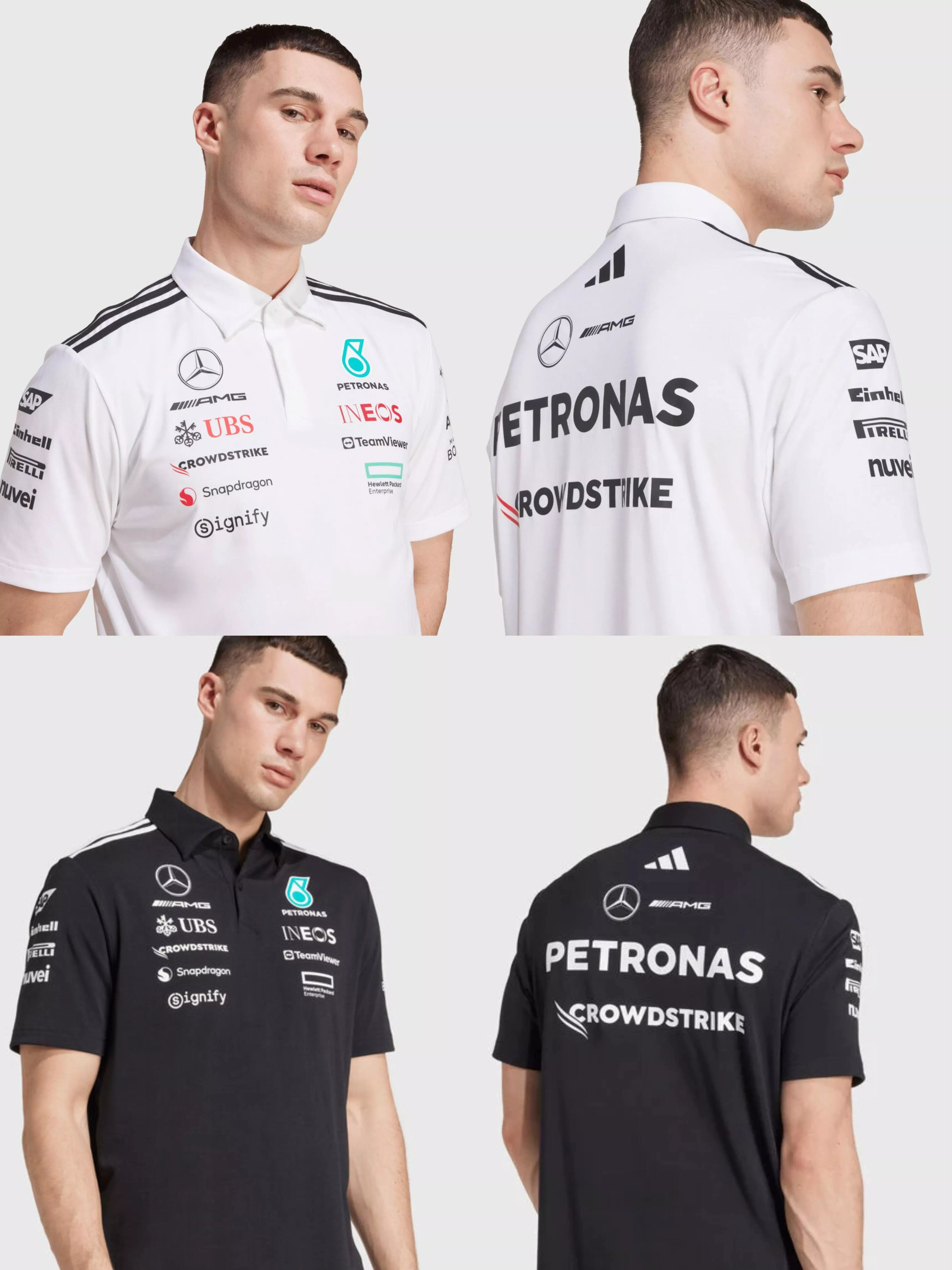 아디다스 메르세데스 AMG 페트로나스 F1 팀 폴로 셔츠 상세 이미지 35