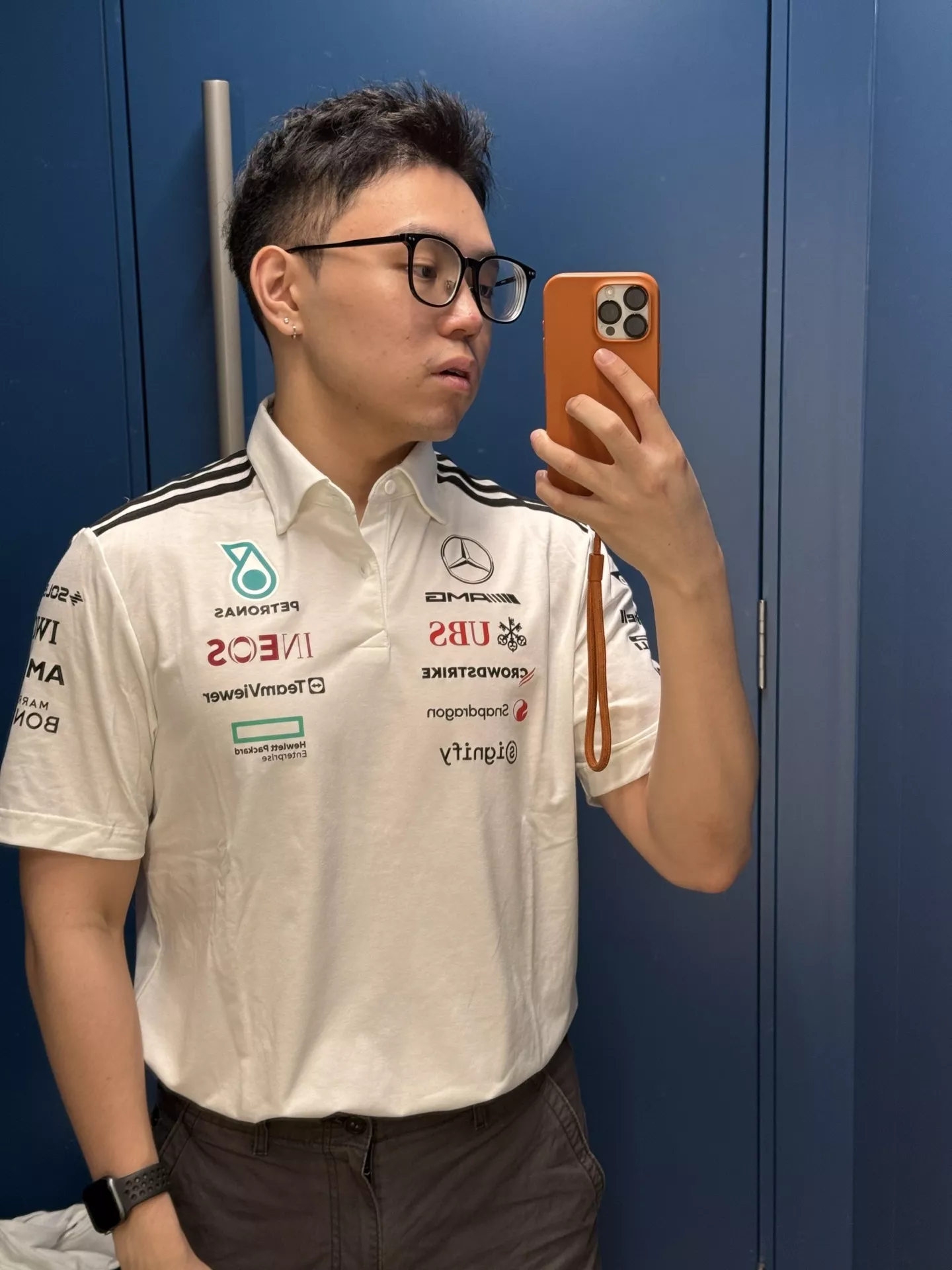 아디다스 메르세데스 AMG 페트로나스 F1 팀 폴로 셔츠 상세 이미지 26