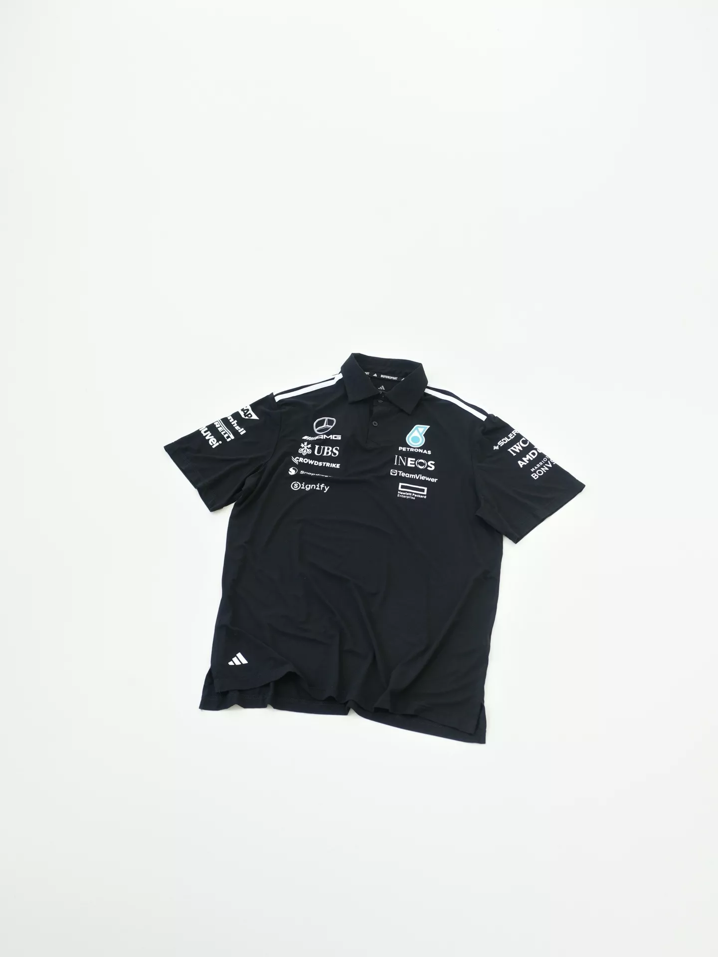 아디다스 메르세데스 AMG 페트로나스 F1 팀 폴로 셔츠 상세 이미지 3