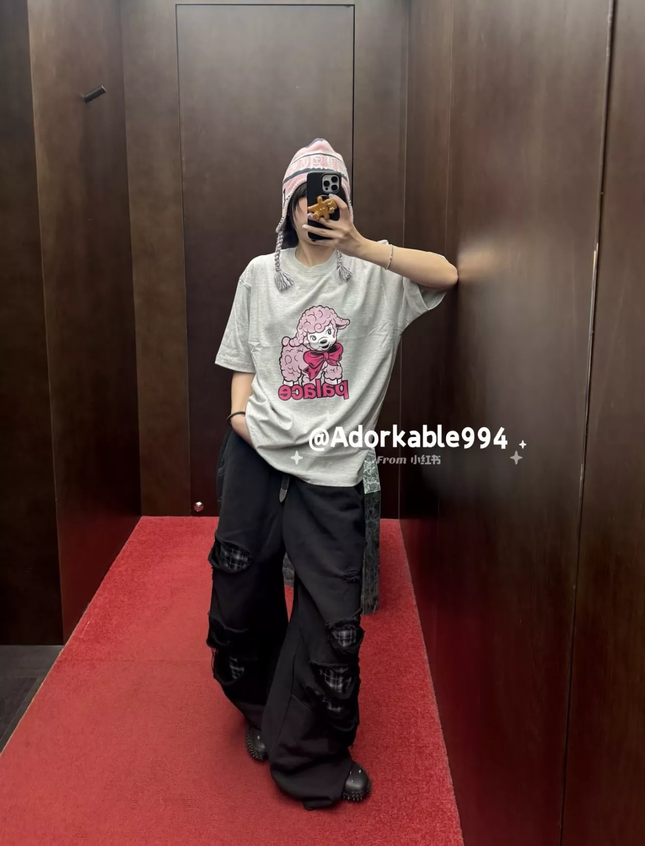 팔라스 양모 그래픽 반소매 티셔츠 상세 이미지 13