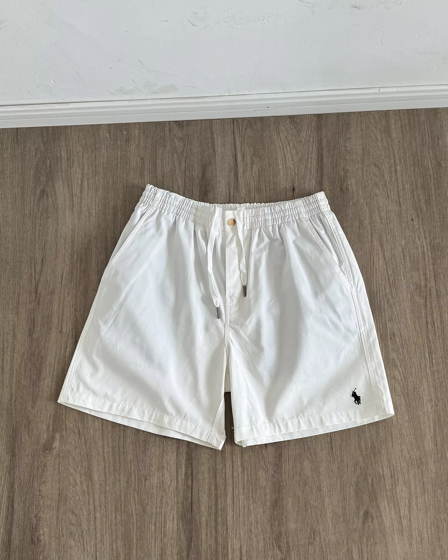 랄프로렌 자수 로고 밴딩 코튼 하프 팬츠 상세 이미지 6