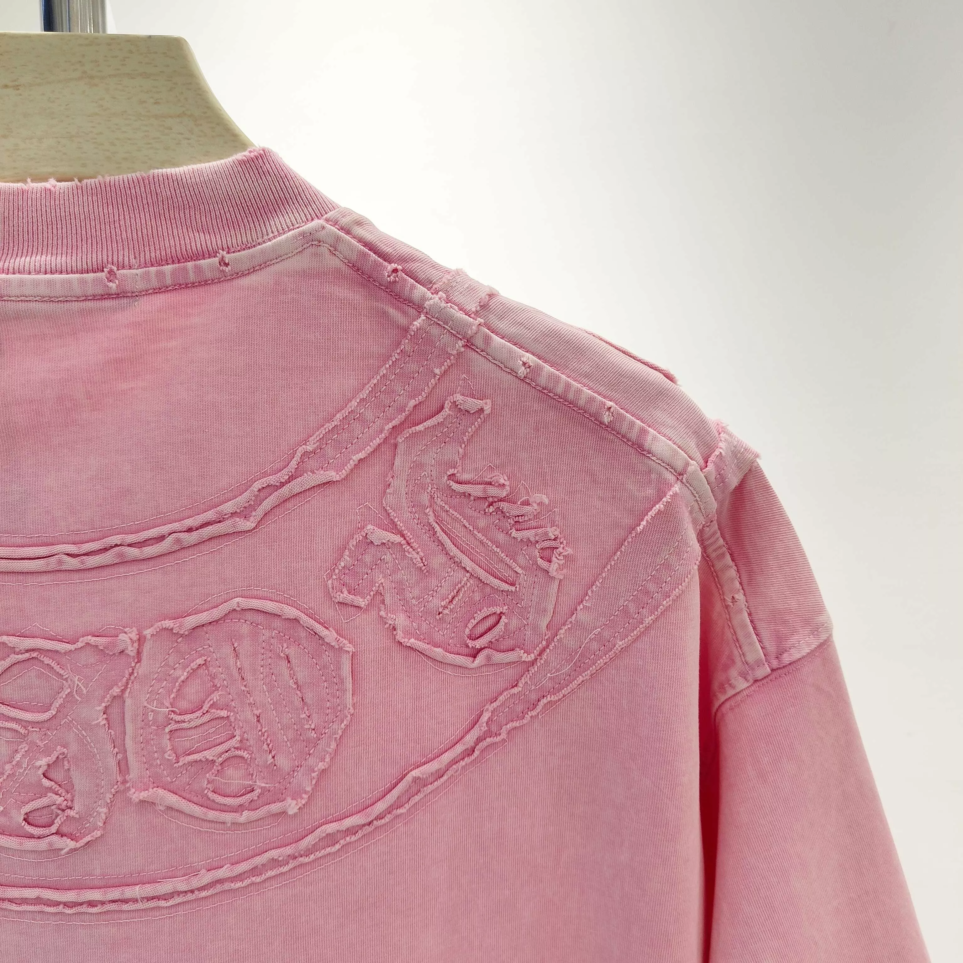 크롬하츠 남녀공용 코튼 반소매 티셔츠 상세 이미지 4