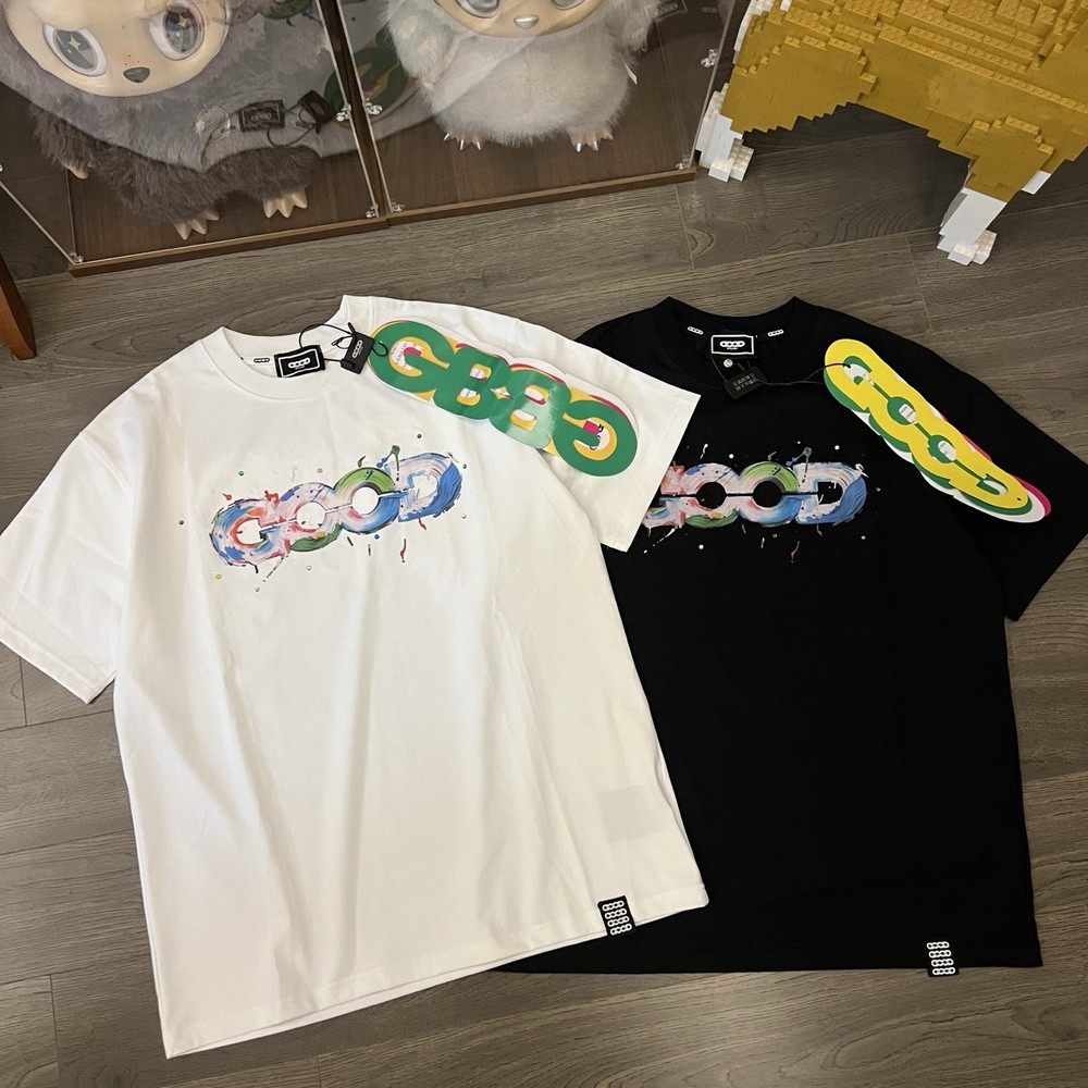 굿브랜드 그래피티 프린트 오버핏 반소매 티셔츠