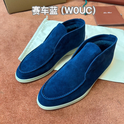 로로피아나 오픈 워크 화이트솔 모카신