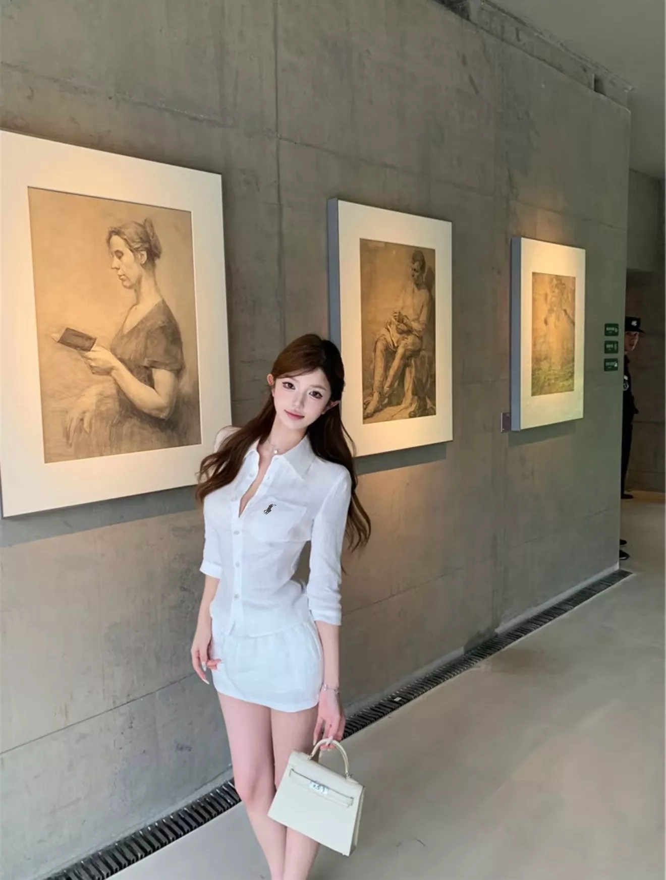 랄프로렌 자수 포인트 린넨 셔츠 스커트 세트 상세 이미지 26