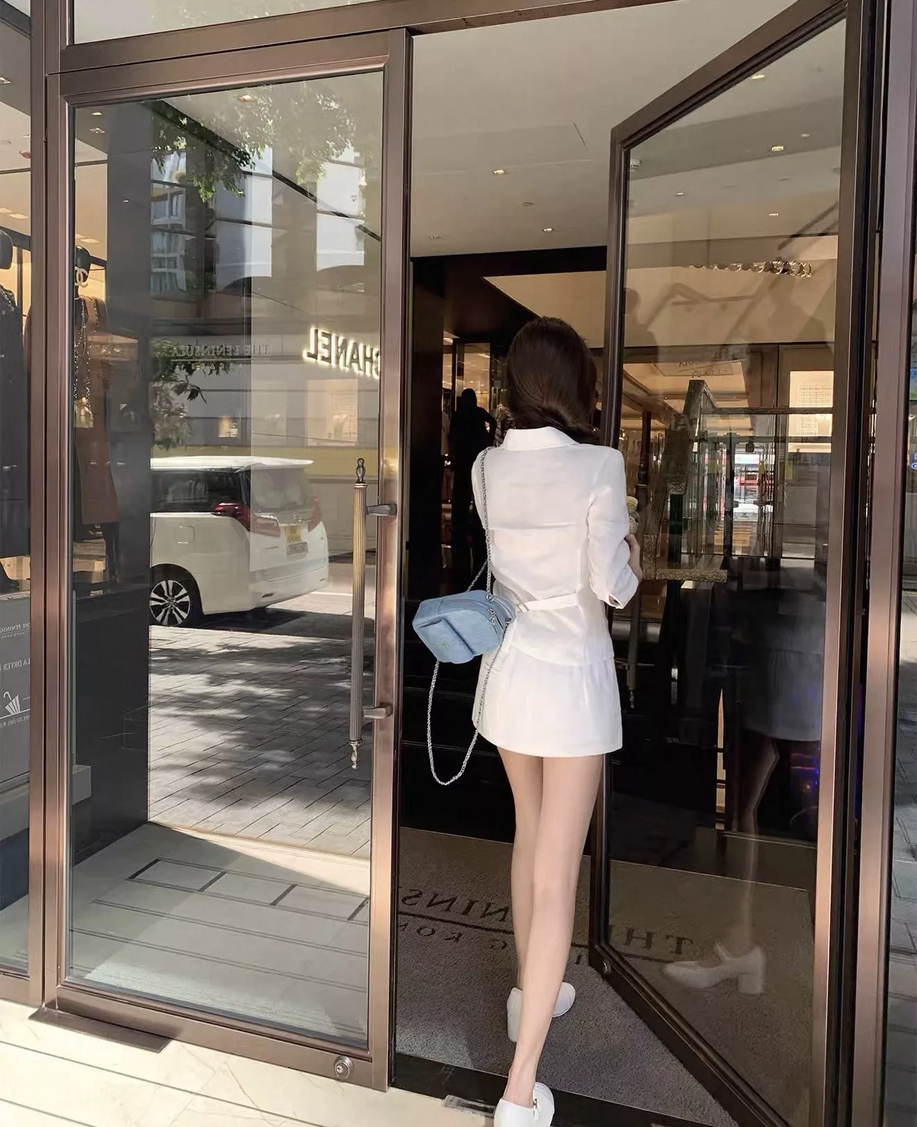 랄프로렌 자수 포인트 린넨 셔츠 스커트 세트 상세 이미지 30