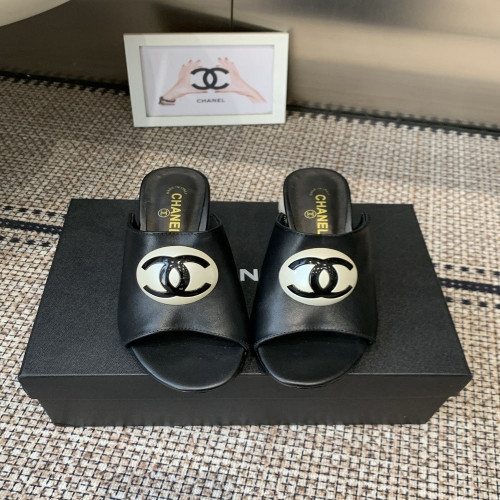 샤넬 더블 C 볼굽 슬리퍼