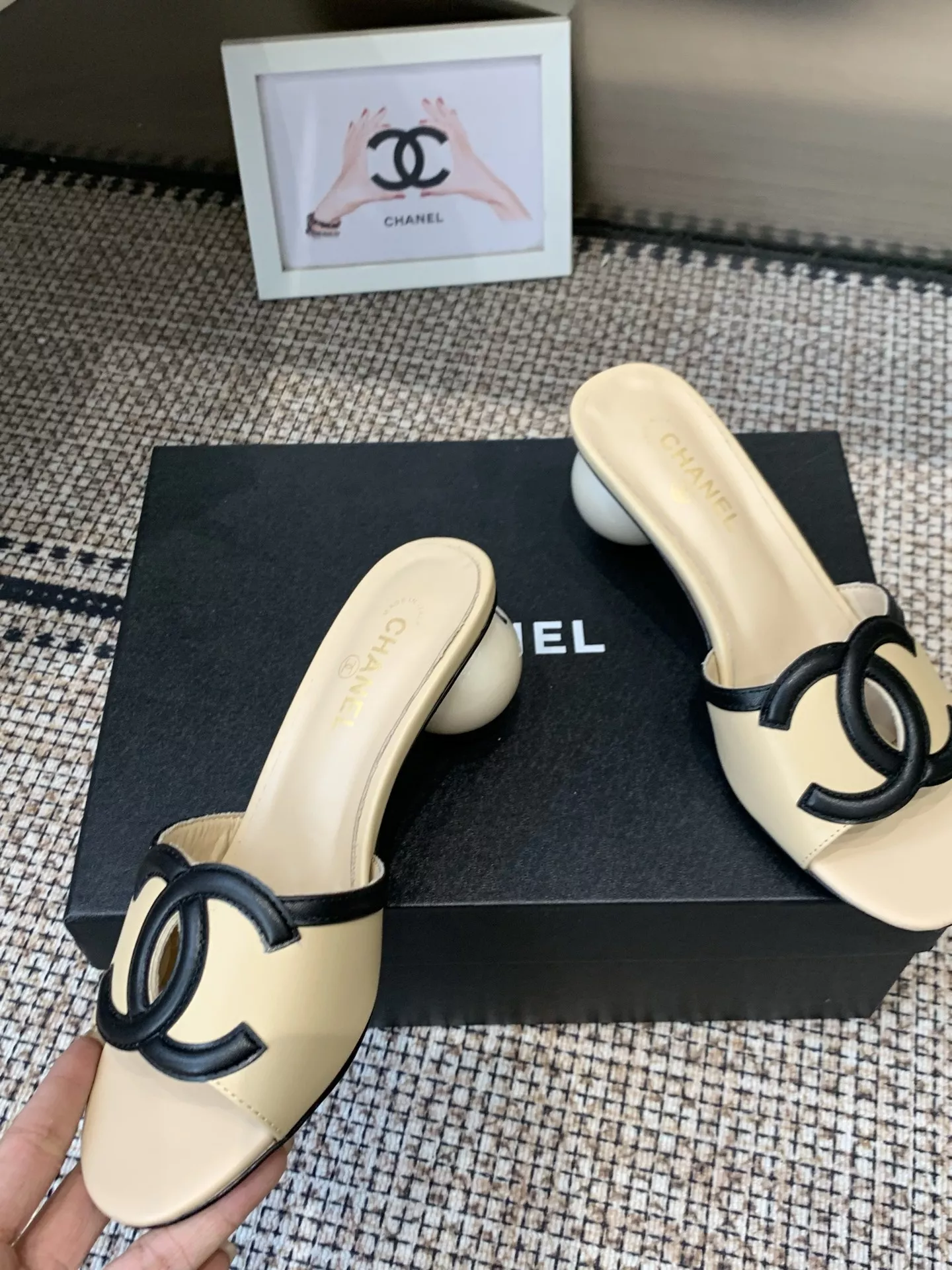 샤넬 더블 C 볼굽 슬리퍼 상세 이미지 4