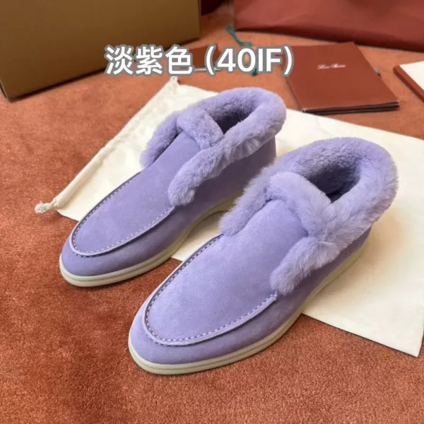 로로피아나 퍼 안감 로퍼 스타일 슈즈