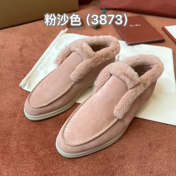 로로피아나 퍼 안감 화이트솔 로퍼