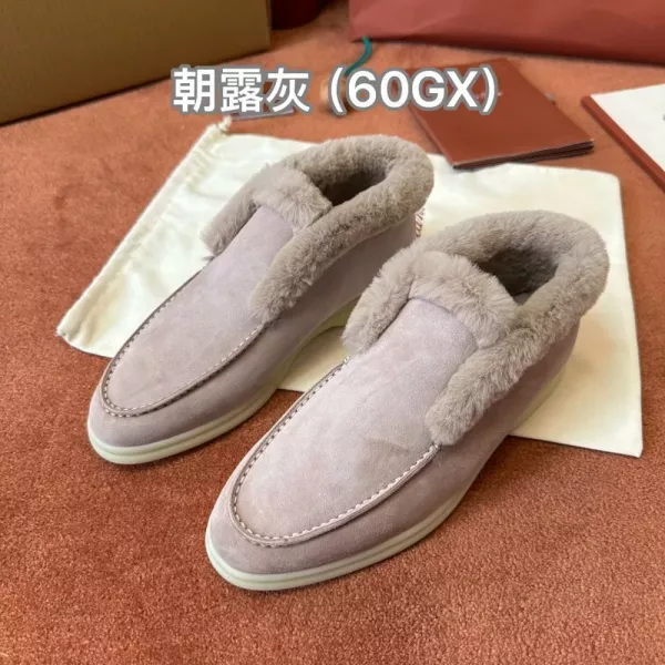 로로피아나 퍼 안감 로퍼 스타일 슈즈