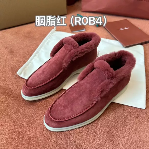 로로피아나 퍼 안감 로퍼 스타일 슈즈