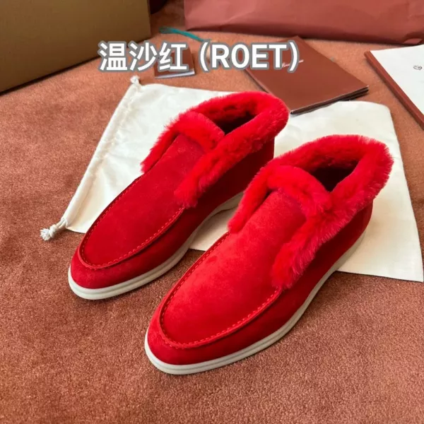 로로피아나 퍼 안감 로퍼 스타일 슈즈