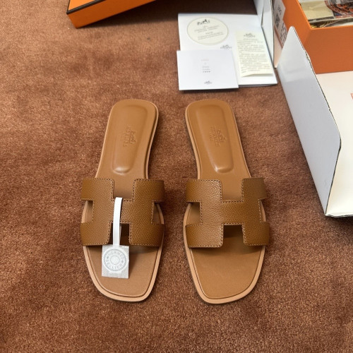 에르메스 오란 스타일 오픈토 슬리퍼
