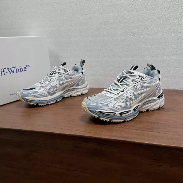 오프화이트 복고 러닝 스타일 운동화