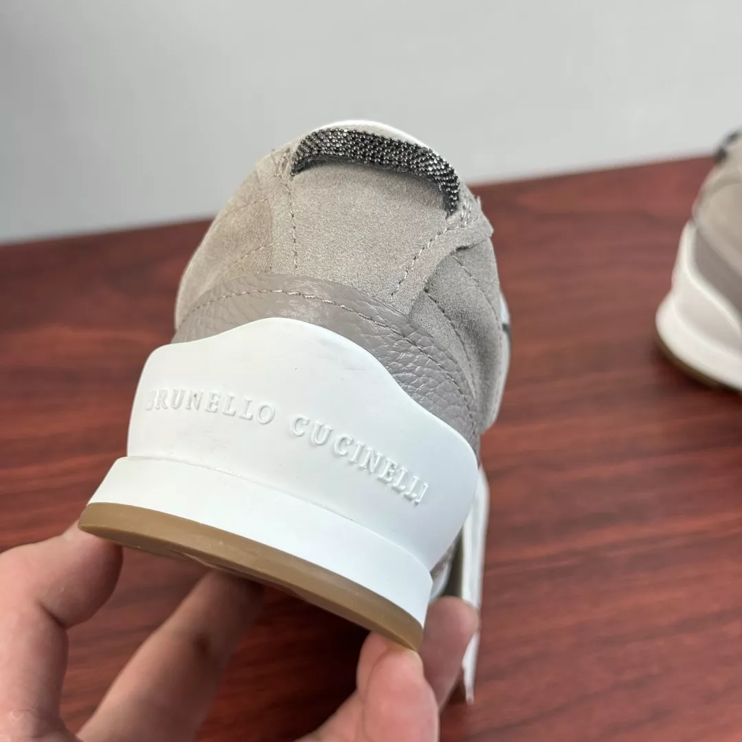 브루넬로쿠치넬리 가죽 배색 독일군 스니커즈 상세 이미지 8