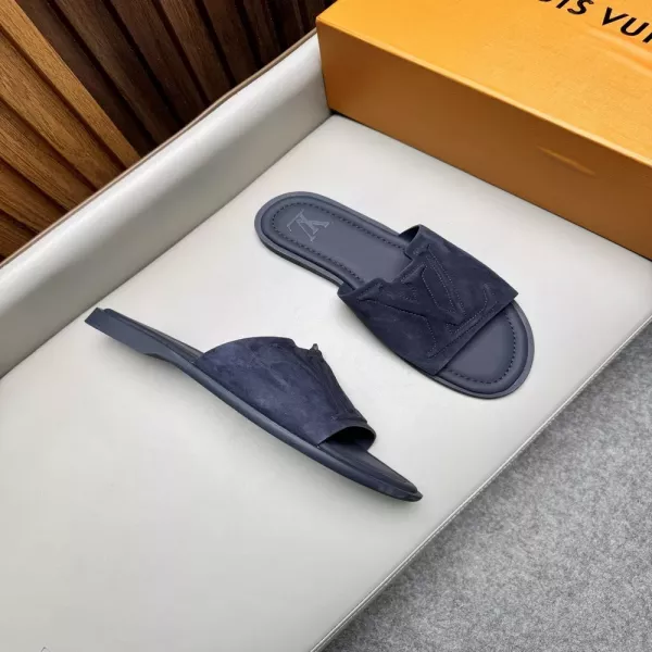 루이비통 클래식 로고 오픈토 슬리퍼
