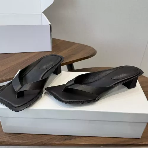 메종마르지엘라 스퀘어 토 하이힐 쪼리 샌들