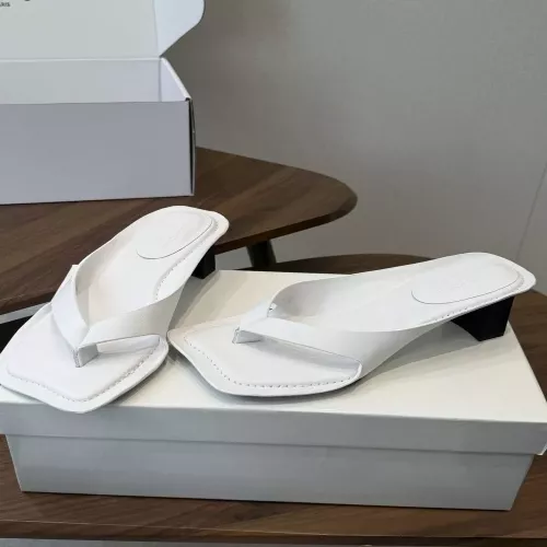 메종마르지엘라 스퀘어 토 하이힐 쪼리