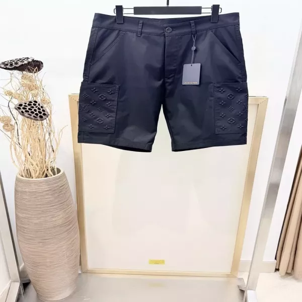 루이비통 모노그램 엠보 포켓 공용 카고 하프 팬츠