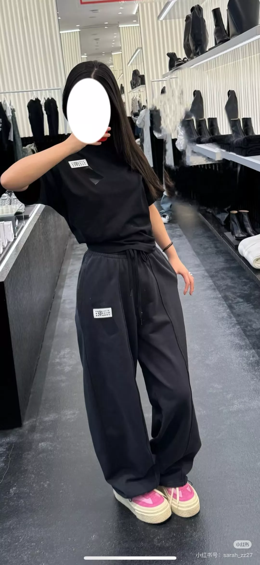 메종마르지엘라 블랙 코튼 반소매 티셔츠 상세 이미지 14