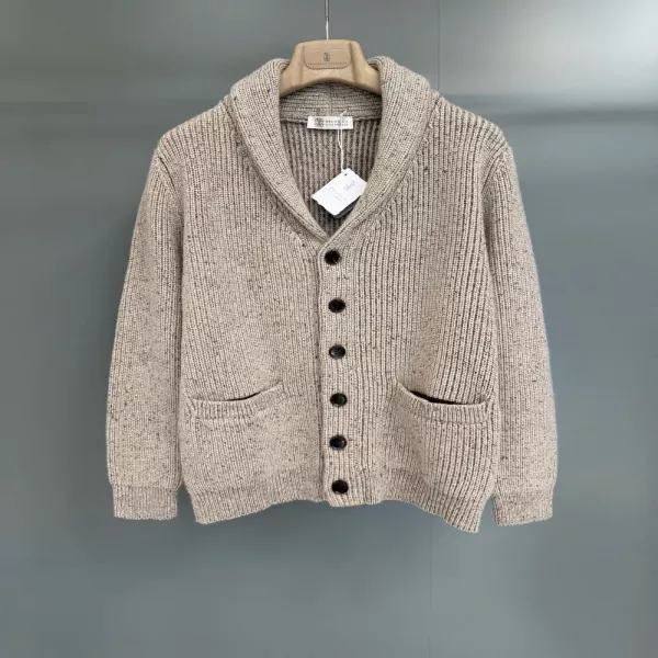 브루넬로쿠치넬리 멜란지 울 버튼 가디건