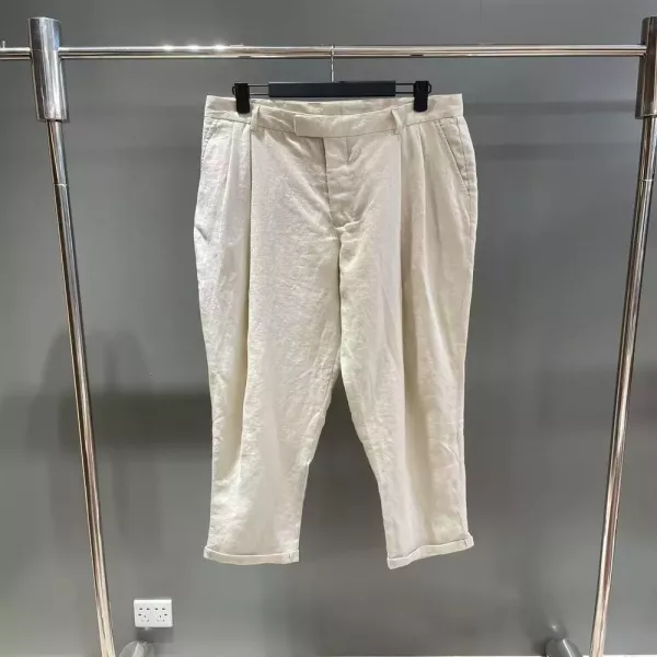 돌체앤가바나 린넨 캔버스 롱 팬츠