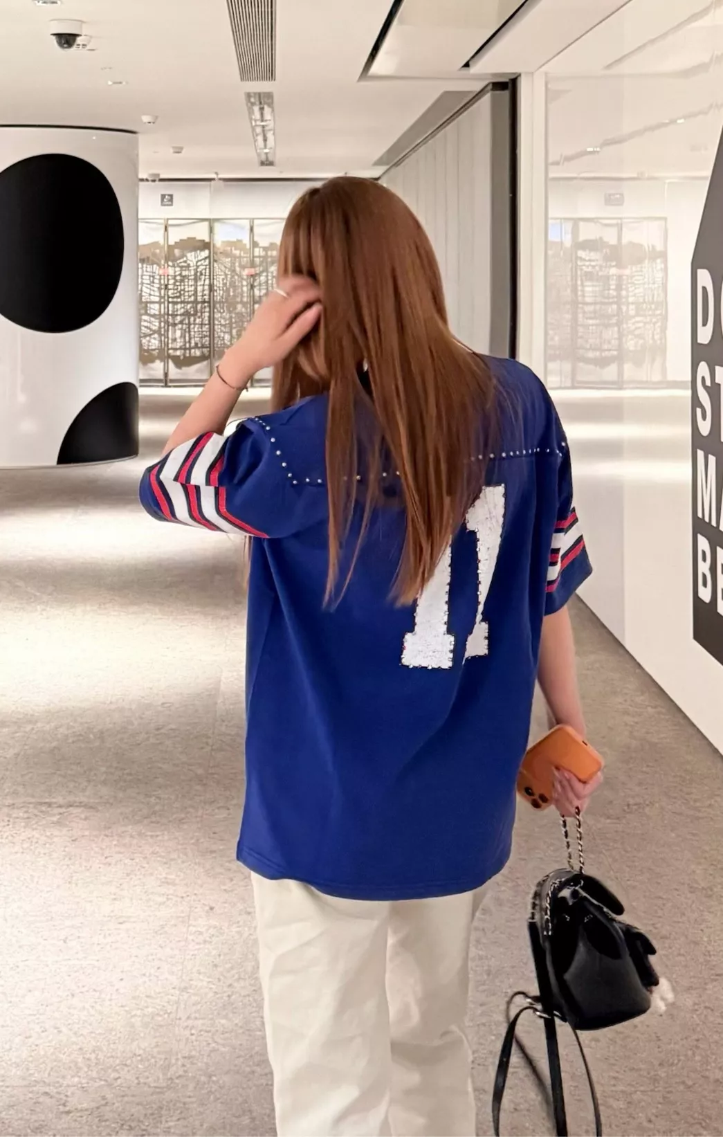 슈프림 워터드롭 장식 풋볼 저지 스타일 반소매 티셔츠 상세 이미지 12