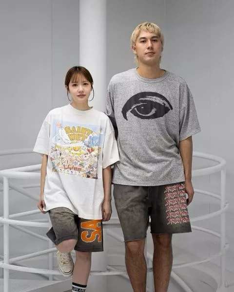 세인트마이클 화산 파티 프린트 반소매 티셔츠 상세 이미지 17