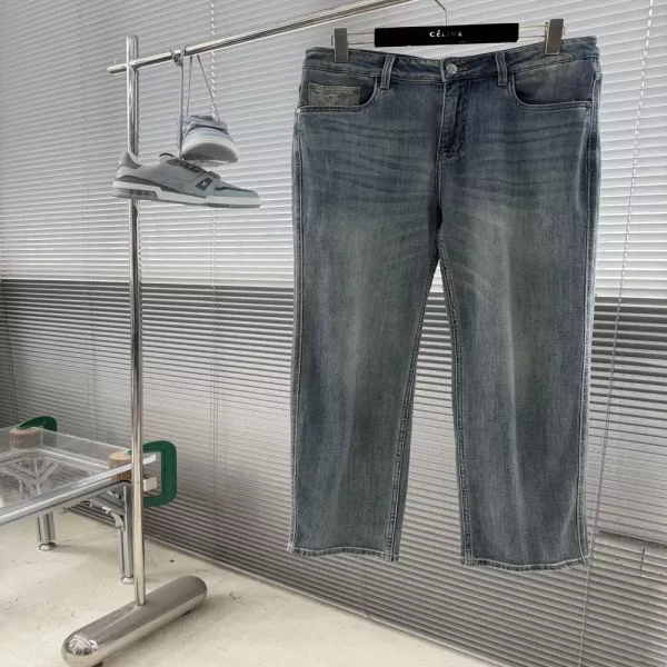 돌체앤가바나 프린트 데님 팬츠