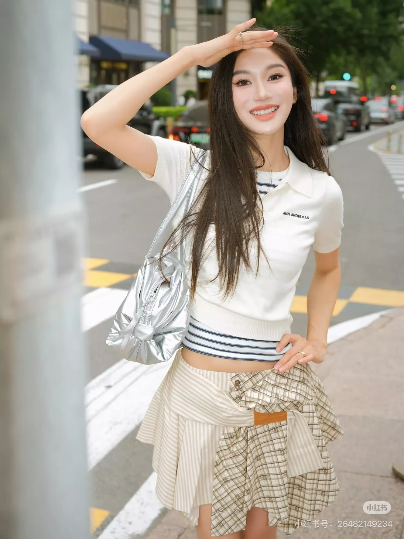 앤앤델만 언밸런스 체크 미니 스커트 상세 이미지 58
