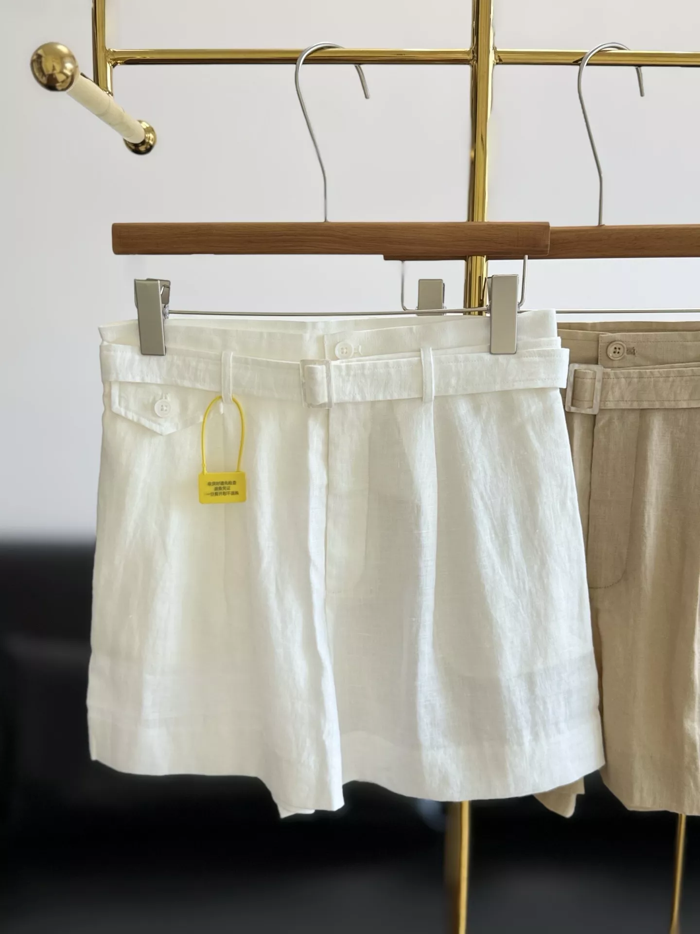 랄프로렌 여성 린넨 쇼트 팬츠 상세 이미지 3
