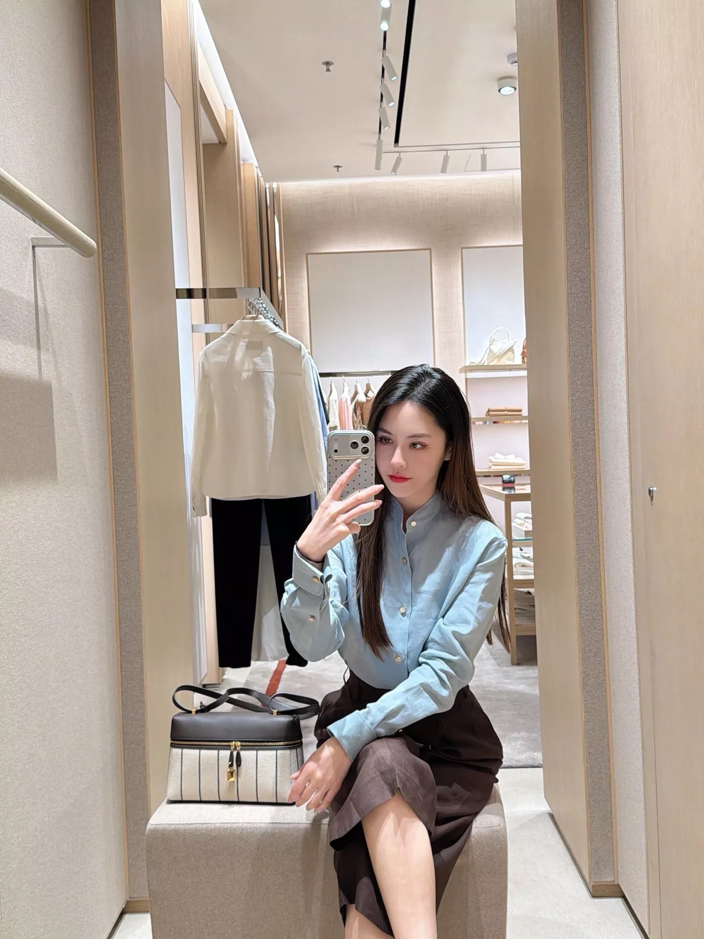 로로피아나 린넨 긴소매 셔츠 상세 이미지 54