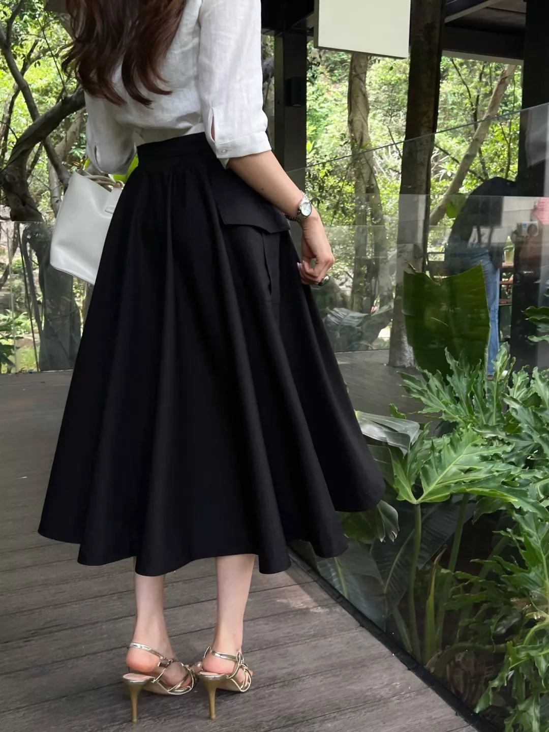 셀린느 공방풍 A라인 롱 스커트 상세 이미지 18