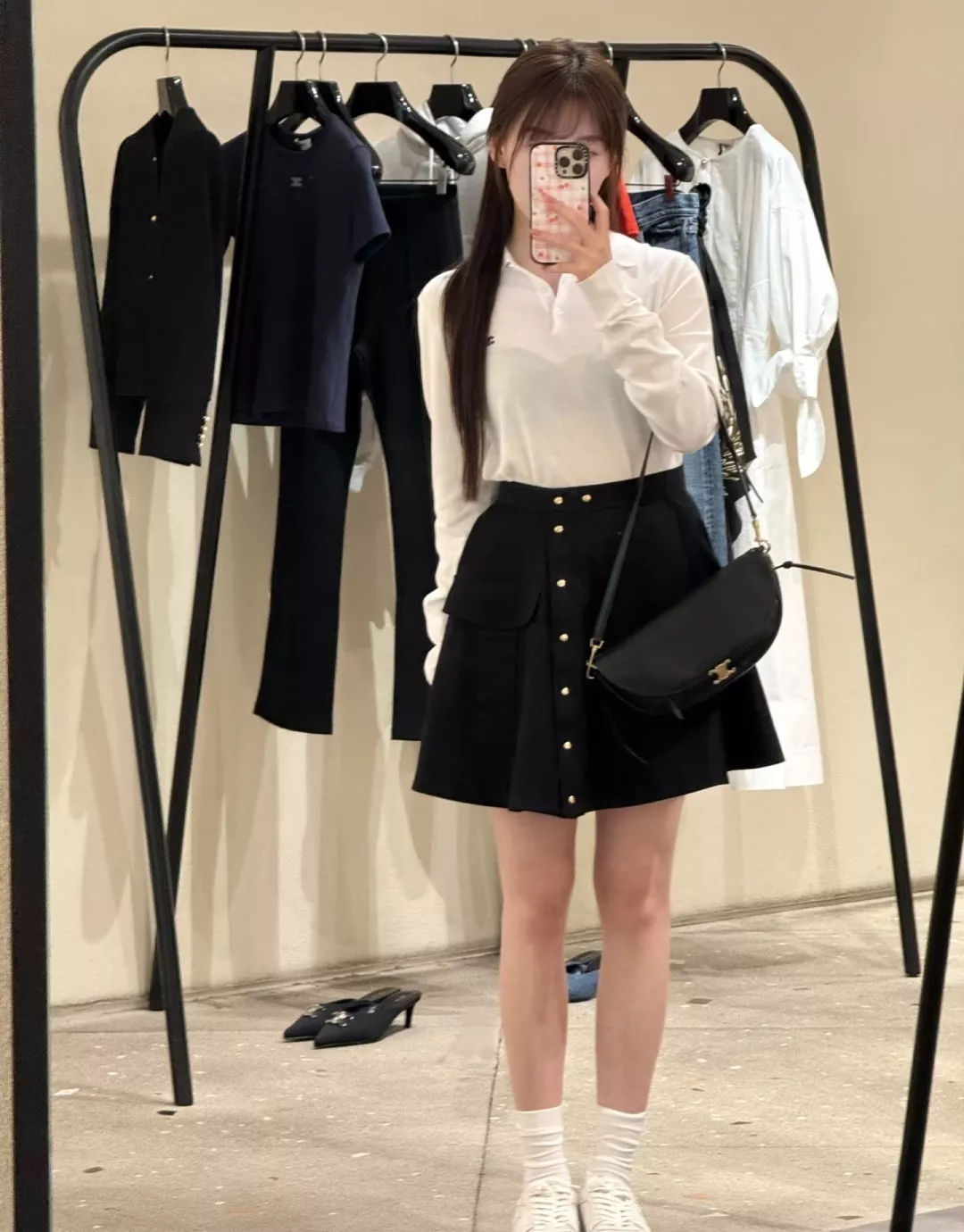셀린느 공업풍 플레어 미니 스커트 상세 이미지 11
